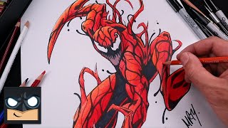 How To Draw Carnage | Draw & Color Tutorial