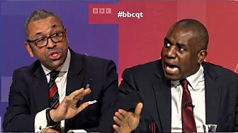 Tory "Minister of All of Space" alleges Labour MP Racist. BBC Question Time Ukraine crisis.