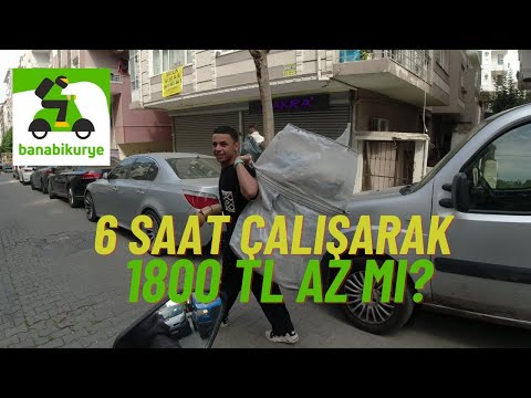 Banabikurye BBK ile 6 saatte 1800 TL az mı?   #bbk #banabikurye #motovlog #3