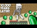 VILLAGER 10,000 YEARS LATER in Minecraft ! VILLAGER CORPSE !