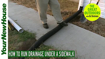 How to Run Wires or Drainage Under a Sidewalk or Driveway - The Great Outdoors