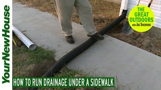 How to Run Wires or Drainage Under a Sidewalk or Driveway  The Great Outdoors