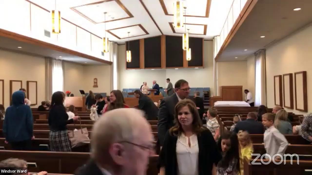 LDS Sacrament meeting for Windsor Ward of the Amarillo Texas Stake.
