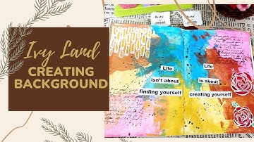 Make an Art Journal Background Page | Easy Mixed Media Art Journal Background