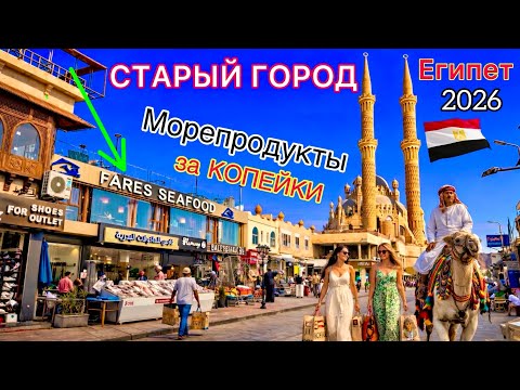 Египет 2026 🇪🇬 Старый город ЛУЧШЕ чем ПИРАМИДЫ❗️ Шарм эль Шейх. Главные РЕСТОРАНЫ с морепродуктами