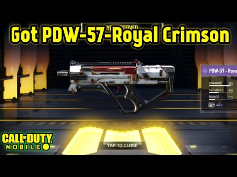 Cod Mobile Got Pdw 57 Royal Crimson Best Fastest Gun Gameplay Youtube