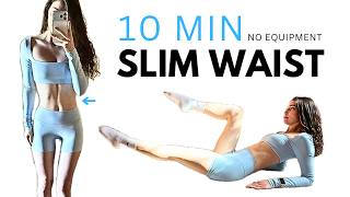 10 MIN SLIM WAIST PILATES | Abs & Core Workout (No Equipment)