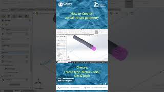 This SolidWorks Feature Saves Time 🔥 Thread Tool