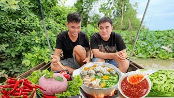 Câu tôm càng xanh khủng mùa nước đục | Khói Bếp - Tv 218#