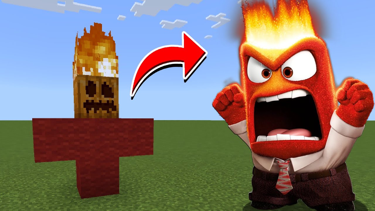 How To Summon Anger from Inside Out in Addon Minecraft PE! - YouTube
