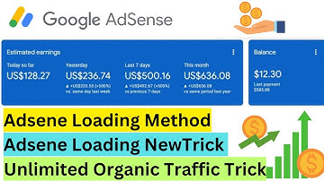 Google Adsense Loading | Adsense Loading Method Full Course Trick | Unlimited Organic Traffic