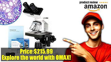 Buy OMAX 40X-2000X LED Binocular Compound Lab Microscope w/ Double Layer Mechanical Stage + Blank