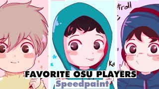 SPEEDPAINT | OSU Players! | Project Ace, Kachulu &amp; BeasttrollMC |