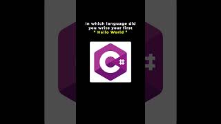 Which Programming Language Did You Write Your First Code In?
