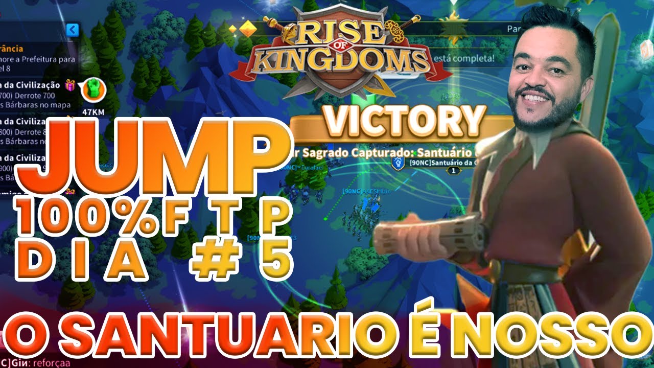Jump Rise of Kingdoms dia 5 Dominando um santuário e + dicas de ...