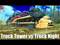 SpinTires MudRunner: TRUCK TOWER vs TRUCK NIGHT!?