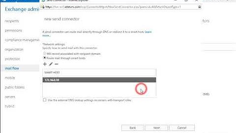 20345-1 Demo 34 Configuring SMTP send and receive connectors