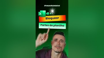 Como bloquear apenas algumas partes da planilha e deixar outras livres para editar