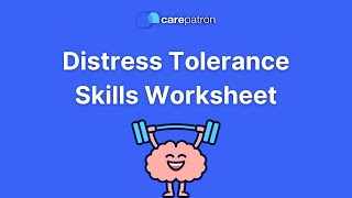 Distress Tolerance Skills Worksheet