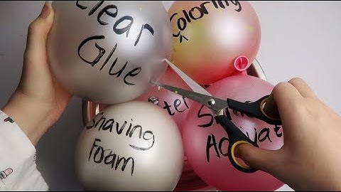 Making Slime With Giant Baloons! ♡ Baloon Popping Slime Tutorial! (getting messy)