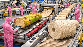 Inside A Factory That Produces Rope From Banana Fibers In A Way Youve Never Seen Before.