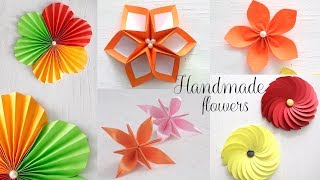 5 Easy Paper Flowers | DIY Videos | Paper Folding