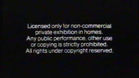 Opening To The Godfather Part II 1979 VHS (Fotomat Print)