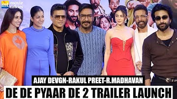 Ajay Devgn, Rakul Preet, R. Madhavan, Ishita Dutta, Javed, Meezaan | De De Pyaar De 2 Trailer Launch