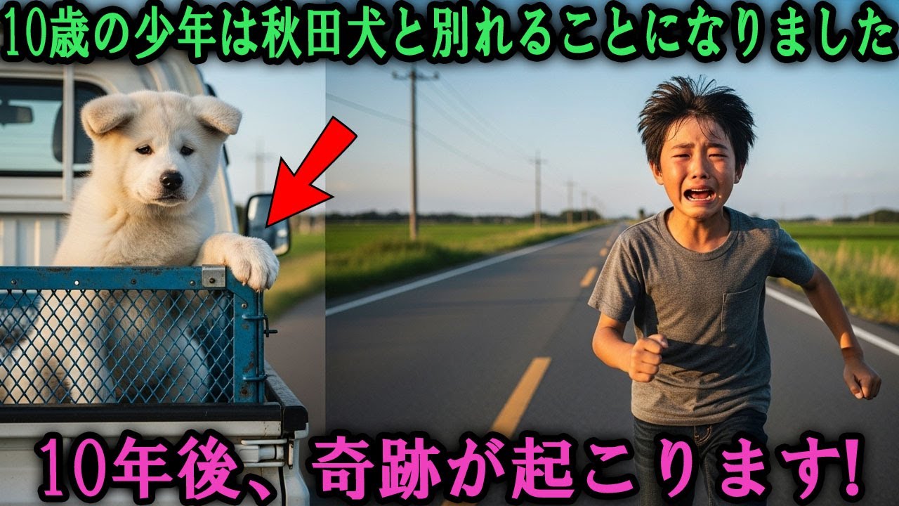 10歳の少年は秋田犬と別れることになりました。10年後、奇跡が起こります!…#ファーストクラス #感動ストーリー #日本