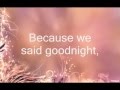 Evanescence Goodnight Lyrics