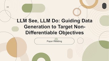 [2024 Best AI Paper] LLM See, LLM Do: Guiding Data Generation to Target Non-Differentiable Objective