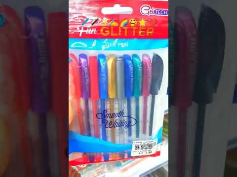 Complete Colors Fun Glitter Gel Pen For Smooth Writing || Time With Chilax