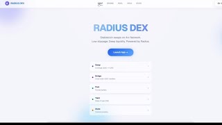 Famous RadiusDEX demo video #testnet  Profile