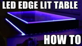 Some details on how to make a pretty cool table top for not that much money. Here is a link to the LED light strips. TONS of ...