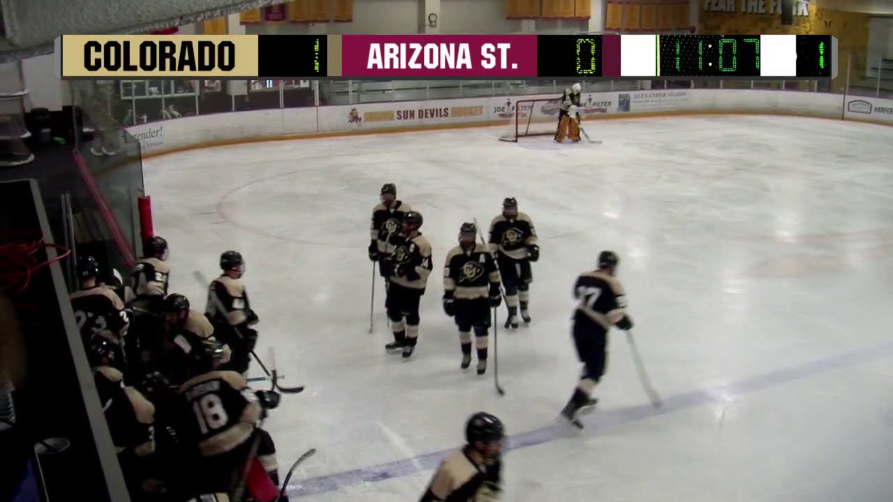 24 Arizona State vs 16 Colorado 01312019 D1 Men's Hockey ACHA CU ASU YouTube