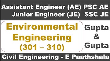 Environmental Engineering (301–310) | Gupta and Gupta | CGPSC AE Civil Engineering | SSC JE Civil |