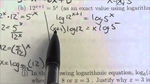 Math 30-1 Logarithms Review #7h
