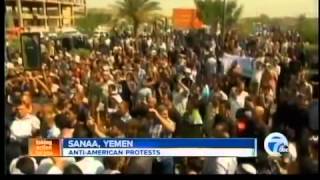 Anti-American protests in Yemen and Cairo
