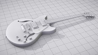 CGC Classic: Modeling and Texturing an Electric Guitar - Pt 3 (Blender 2.6)
