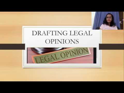 How To Draft Legal Opinions