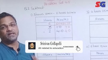 5 Maths I Problem Set 45 I Maharashtra Board I Chapter 10 I Measuring Time I Q 1  and 2