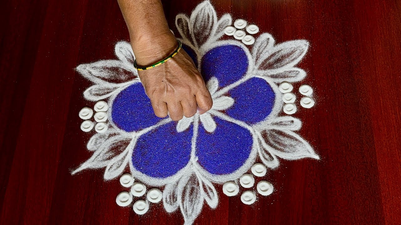 Easy 3x2 Dots Kolam 🌸 Simple Daily Rangoli for Beginners 🌸 Easy Rangoli Kolam