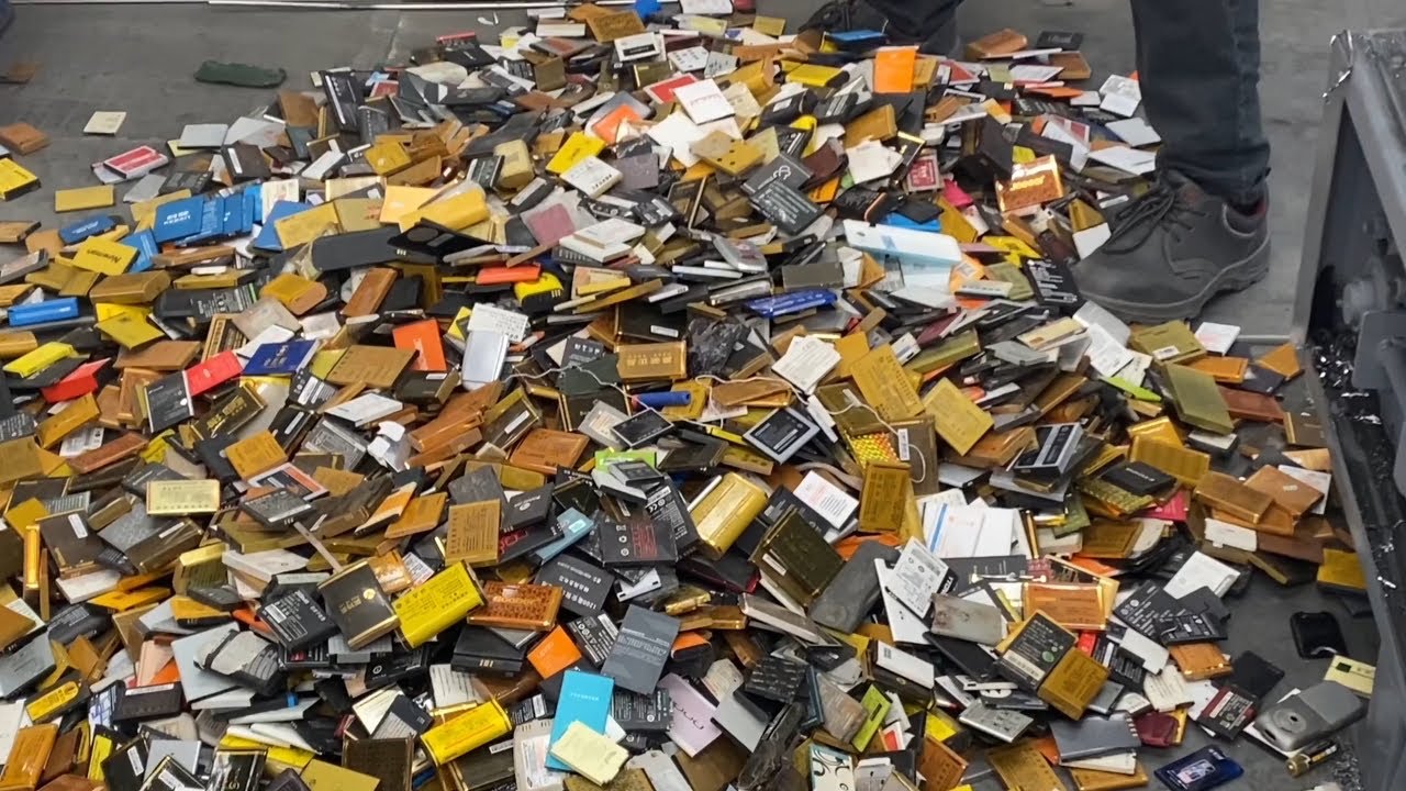 Cell Phone Battery Recycling Plant Line - Mobile Phone Li ion Battery ...