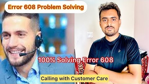 Realme An Error Occurred 608 Please Contact Customer service | Vikas View