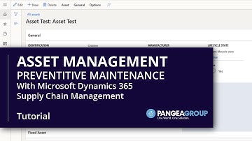 How to create Asset Management Preventive Maintenance with Dynamics 365 Supply Chain Management