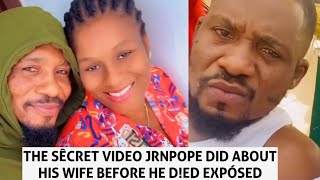SAD 😭 Final secrēt video jrnpope made about his wife finally EXPÔSÈD