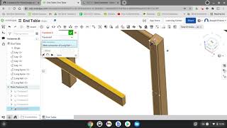 Table Assembly Part 1 OnShape 1