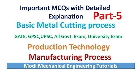 Lathe Machine (Multiple Choice Questions) -Part ~5 Manufacturing Process|Production Technology