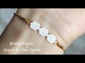 Miyuki Boncuktan Petek Bileklik Yapımı #diy Honeycomb Bracelet Making From Miyuki Beads  #tutorial