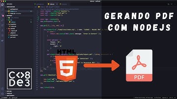 Gerando PDF com arquivo HTML com Node.js!